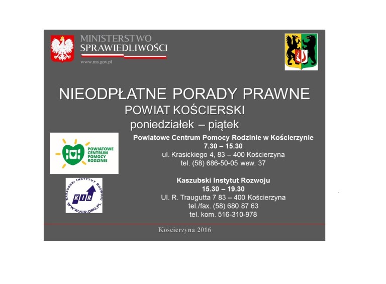 Nieodpłatne porady prawne