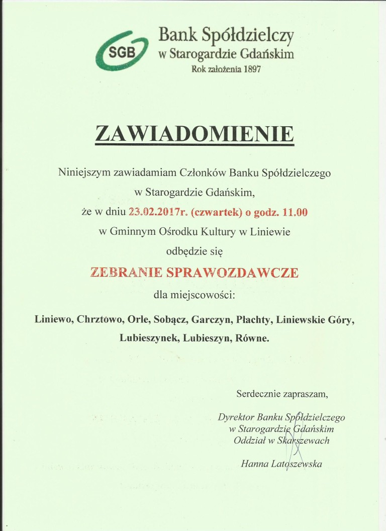 Zawiadomienie
