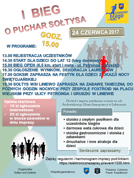 I Bieg o puchar Sołtysa w Liniewie