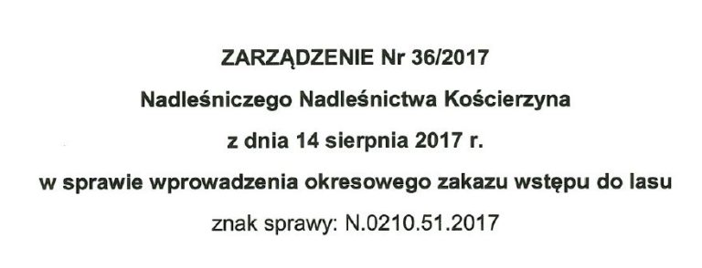 Zakaz wstępu do lasu