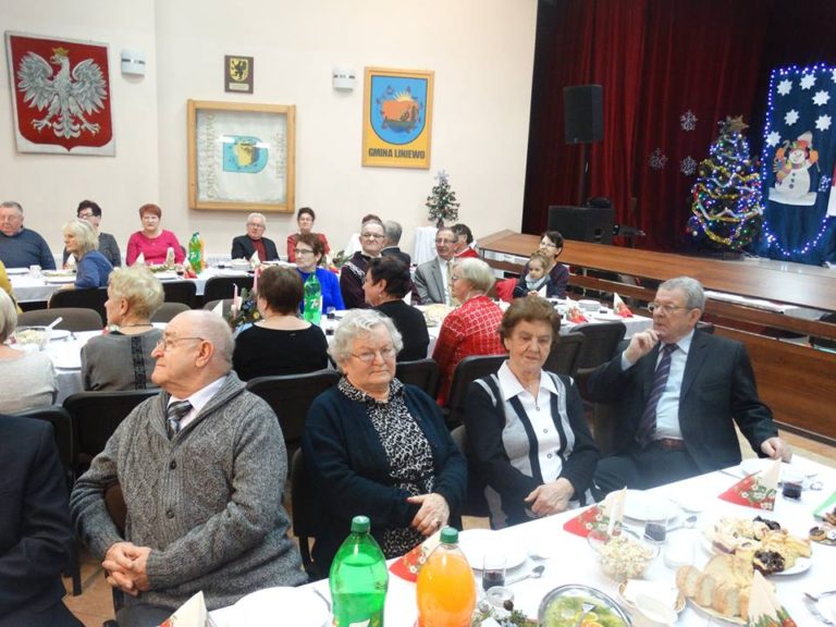 Opłatkowe spotkanie Klubu Seniora w Liniewie