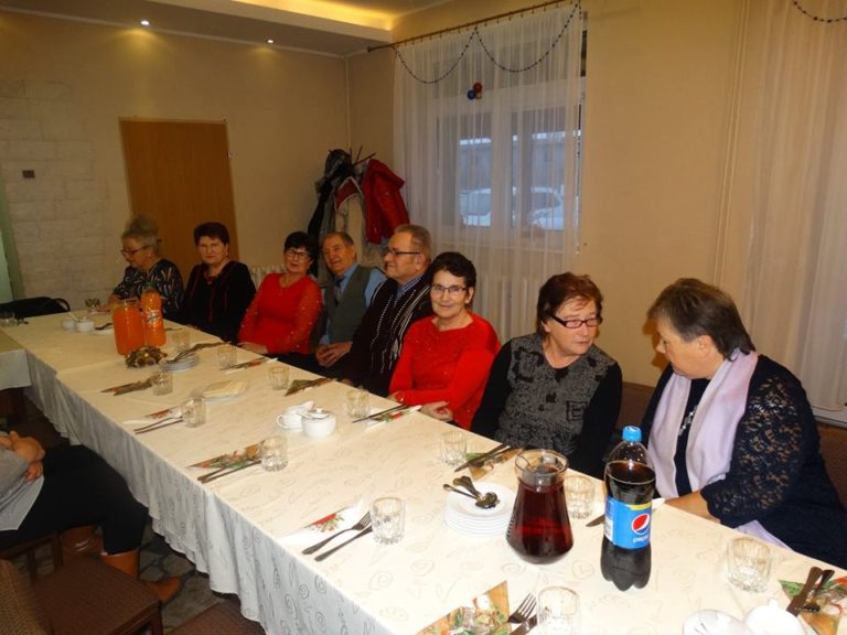 Spotkanie wigilijne członków Kluby seniora w Liniewie