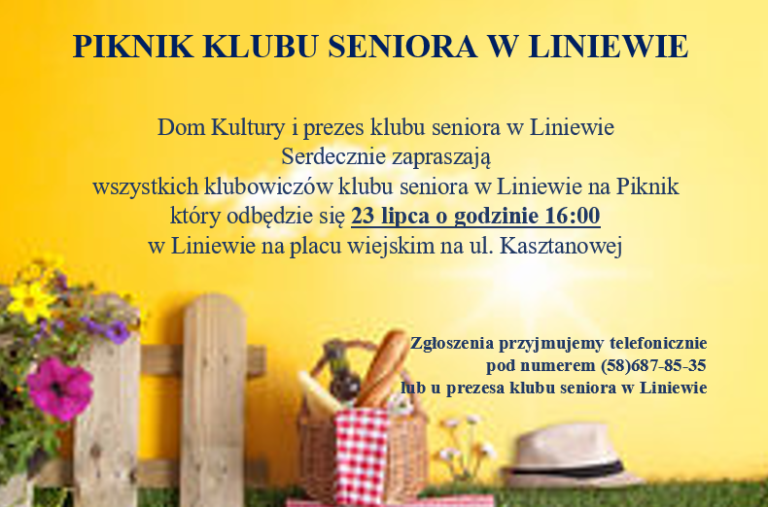 Piknik Klubu Seniora w Liniewie
