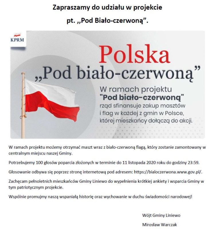 Projekt  „Pod biało- czerwoną”