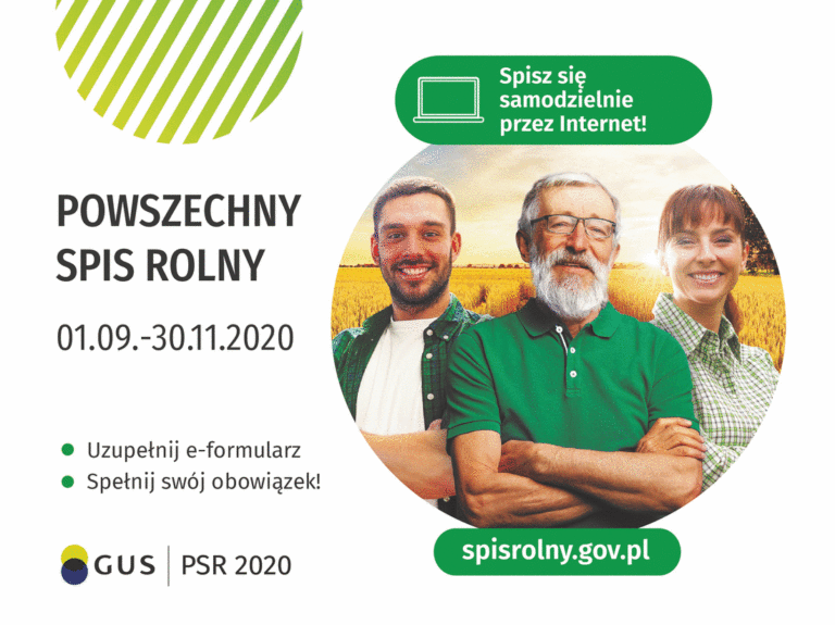 Powszechny spis rolny 01.09.-30.11.2020