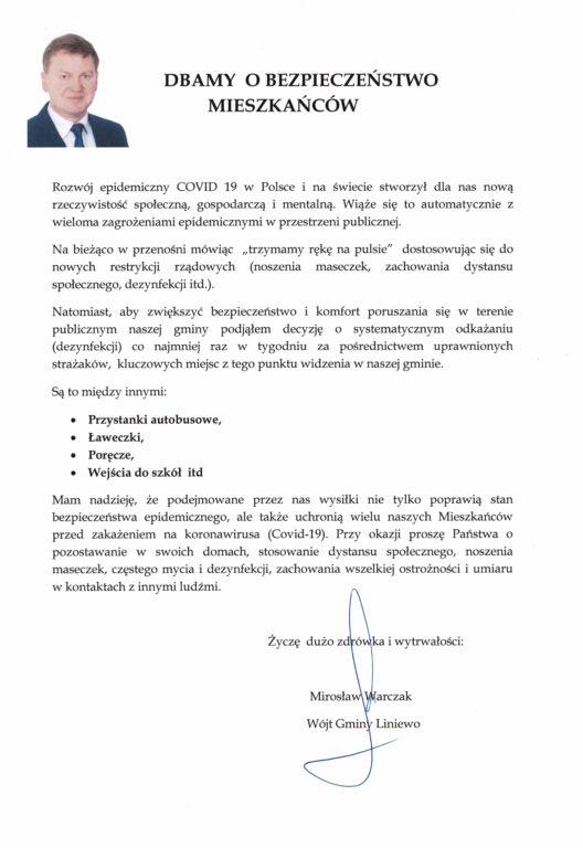 Dbamy o bezpieczeństwo mieszkańców