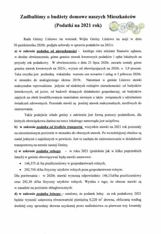 Zadbaliśmy o budżety domowe naszych Mieszkańców