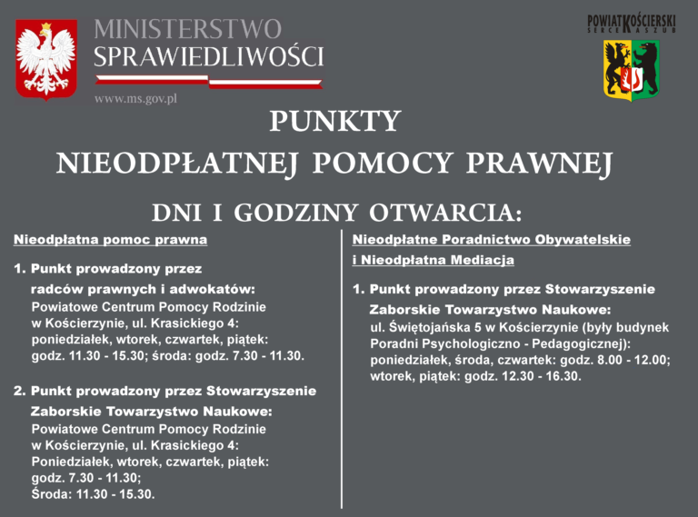 Punkty nieodpłatnej pomocy prawnej