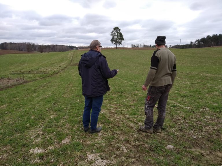 Komisja szacuje straty w uprawach rolnych na terenie gminy Liniewo