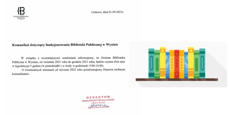 Komunikat Biblioteki