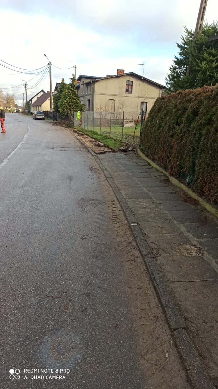 Prace na terenie wsi Wysin