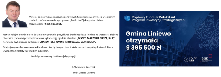 Dofinansowanie z Programu „Polski Ład”