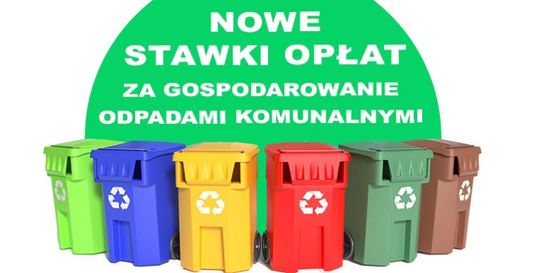 Nowe stawki opłat za gospodarowanie odpadami komunalnymi