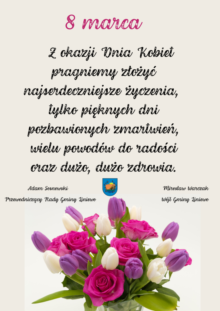 Najserdeczniejsze życzenia Z okazji Dnia Kobiet