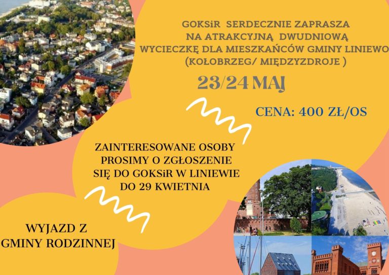Zapraszamy na dwudniową wycieczkę do Kołobrzegu i Międzyzdrojów