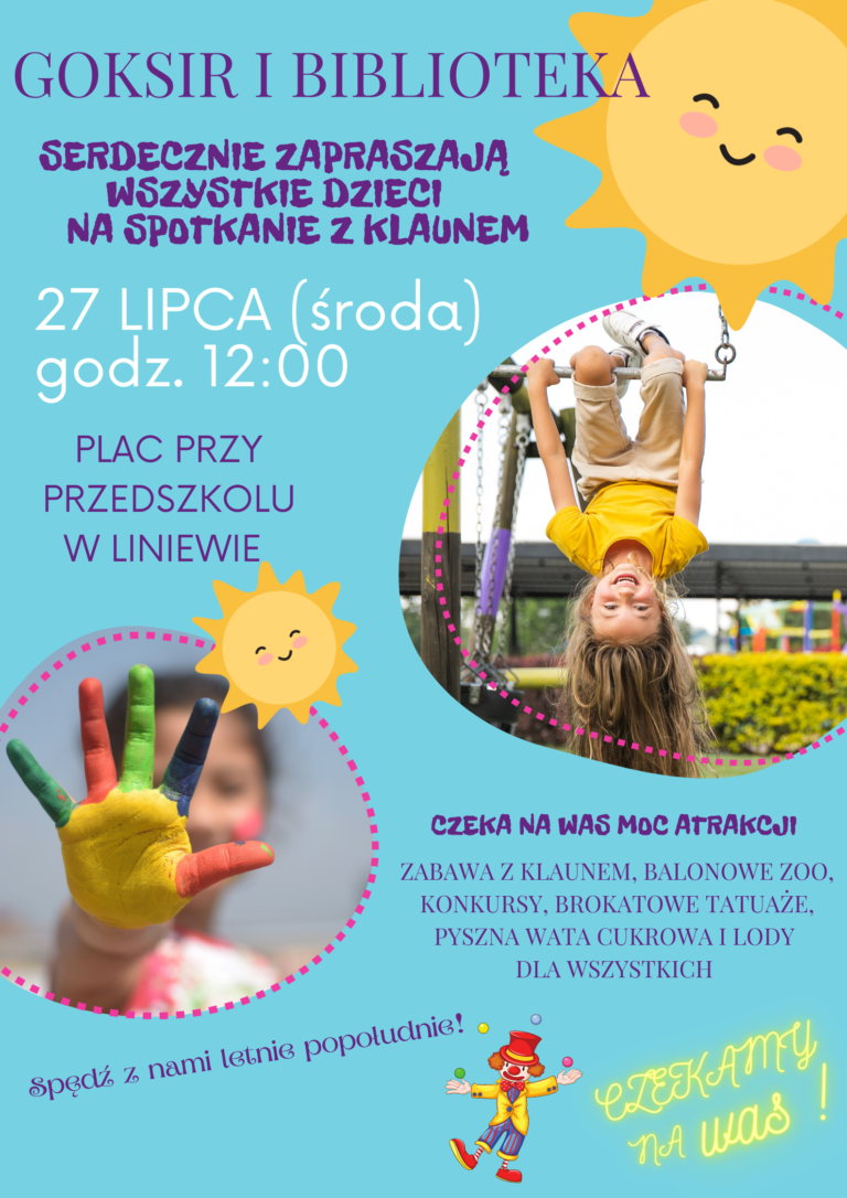 GOKSiR i BIBLIOTEKA serdecznie zapraszają na spotkanie z Klaunem