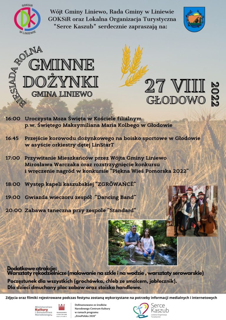 Zapraszamy na Gminne Dożynki do Głodowa