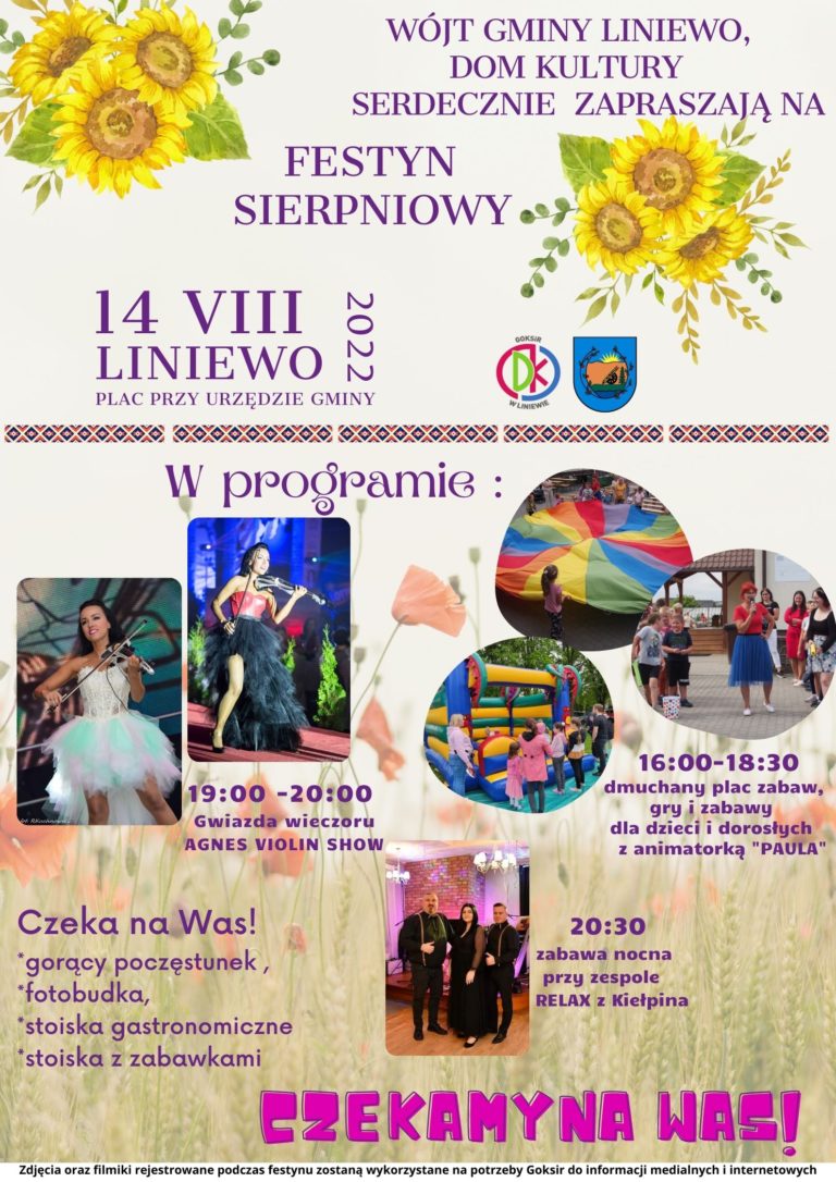 Zapraszamy na Festyn Sierpniowy