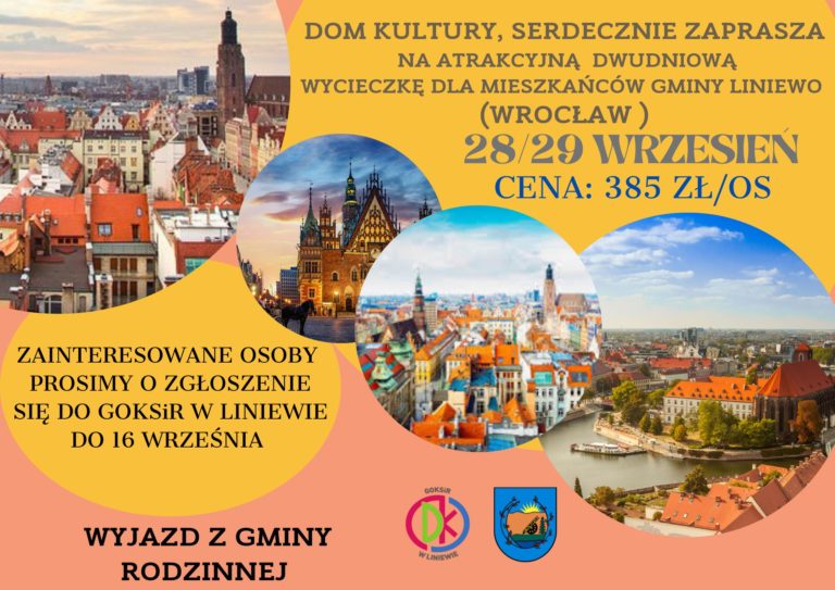 Wyjazd do Wrocławia. Zapraszamy zainteresowane osoby.