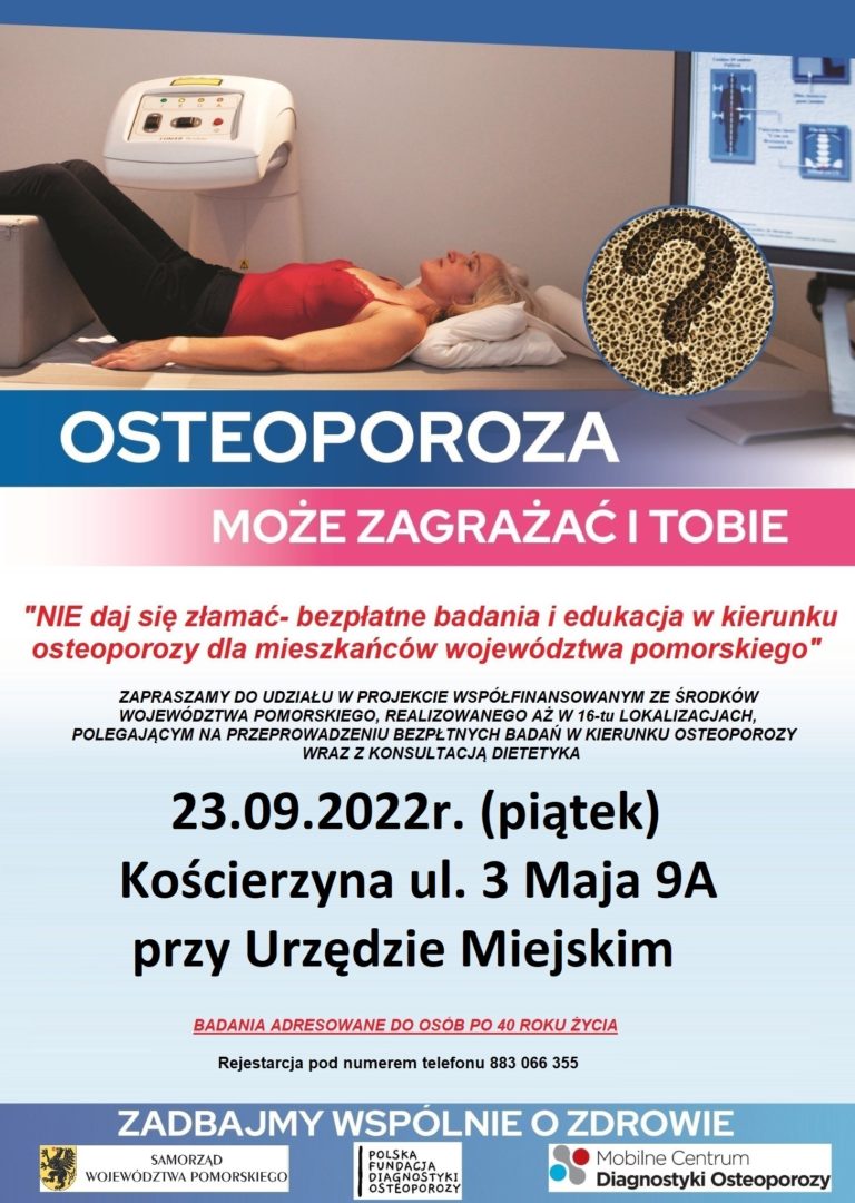 Osteoporoza- bezpłatne badania