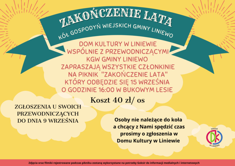 Zakończenie Lata Kół Gospodyń Wiejskich Gminy Liniewo