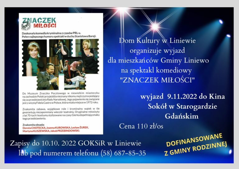 Dom Kultury w Liniewie zaprasza