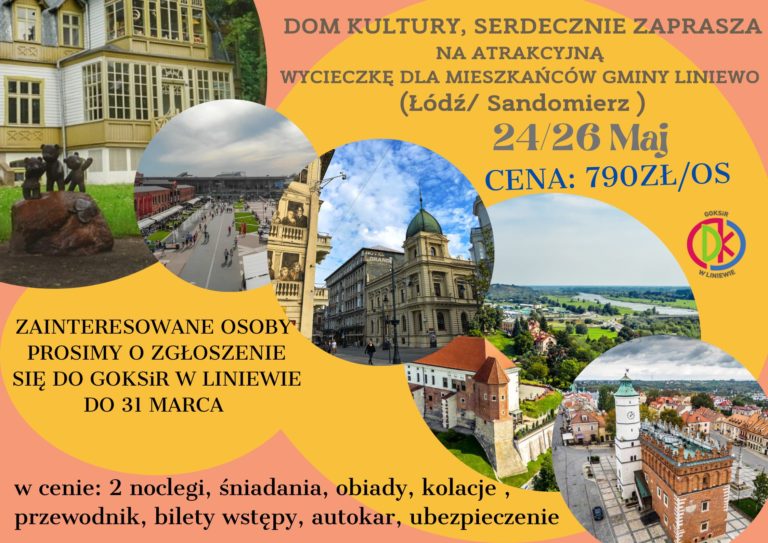 Serdecznie zapraszamy na atrakcyjna wycieczkę !