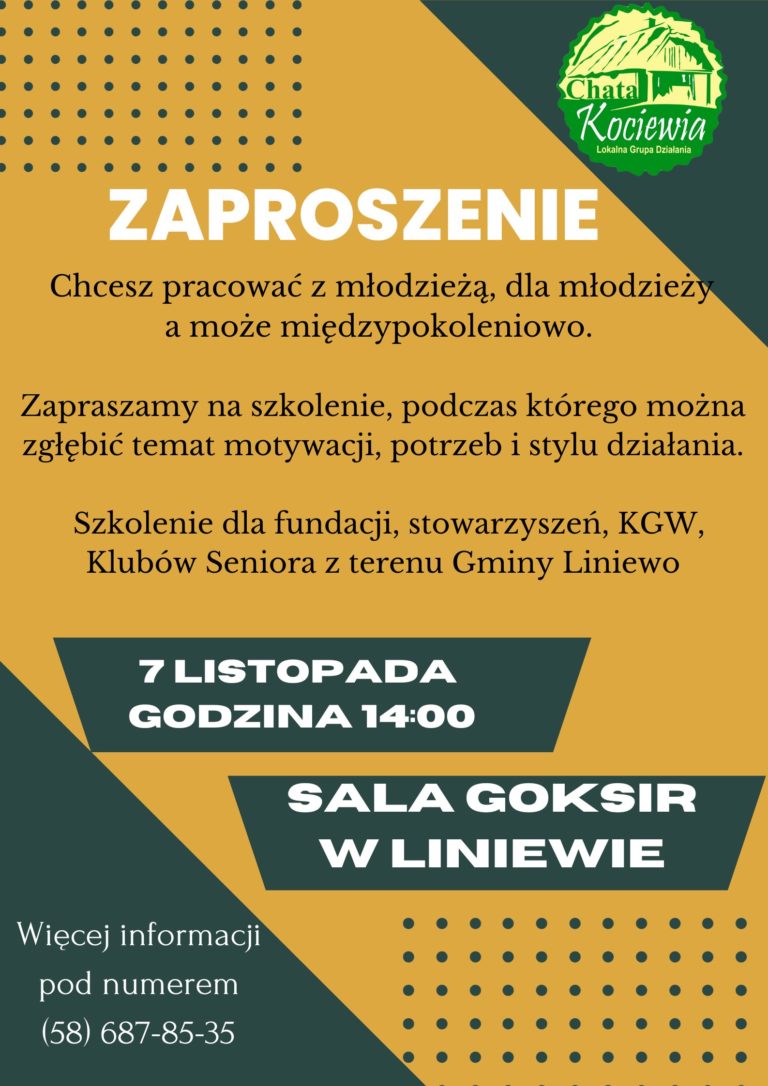 Zapraszamy na szkolenie