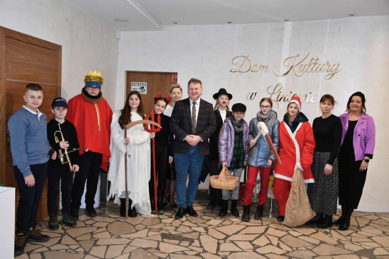 Kolędnicy w Urzędzie Gminy Liniewo