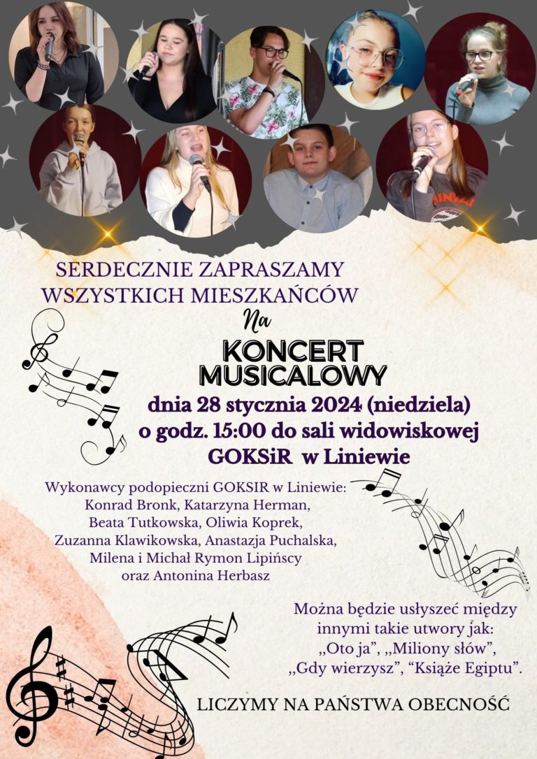 Zapraszamy na Koncert Musicalowy