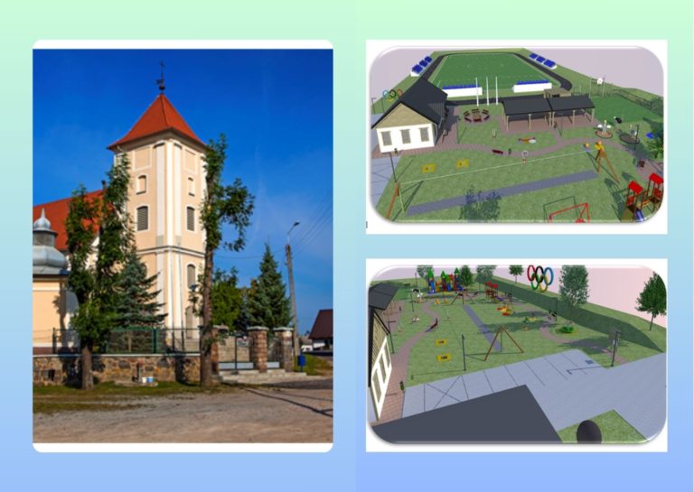 Kompleksowe zagospodarowanie rekreacyjno – sportowe obiektu sportowego w Garczynie oraz Wykonanie Remontu Kościoła p.w. Świętego Andrzeja Apostoła w Garczynie