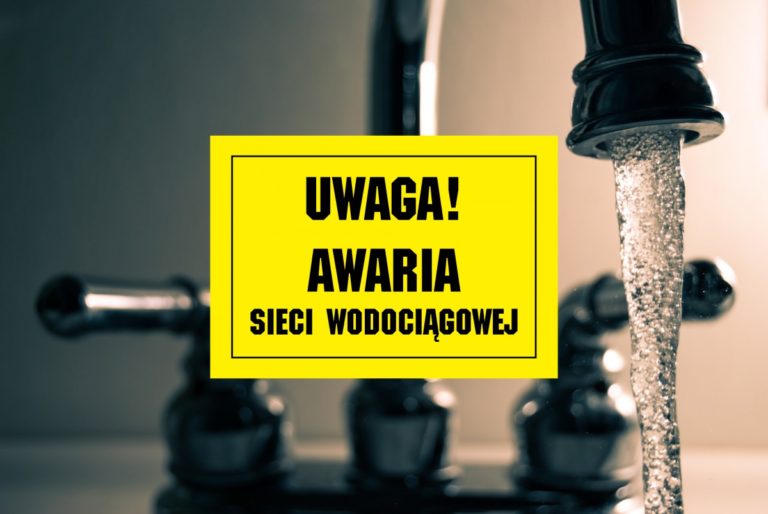 Komunikat dotyczący awarii sieci wodociągowej