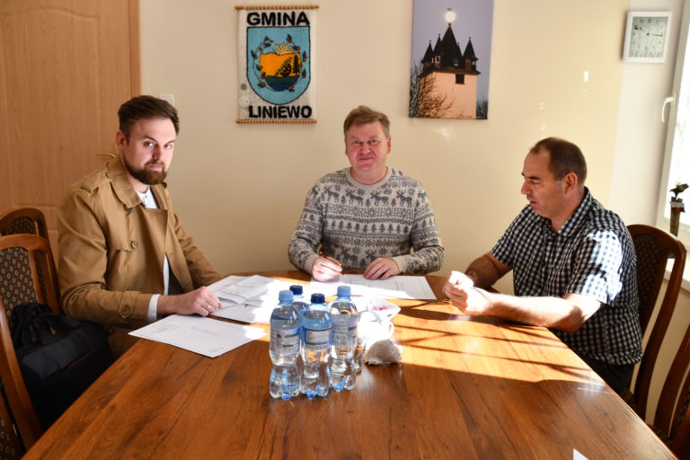 Spotkanie robocze dotyczące budowy świetlicy w Garczynie