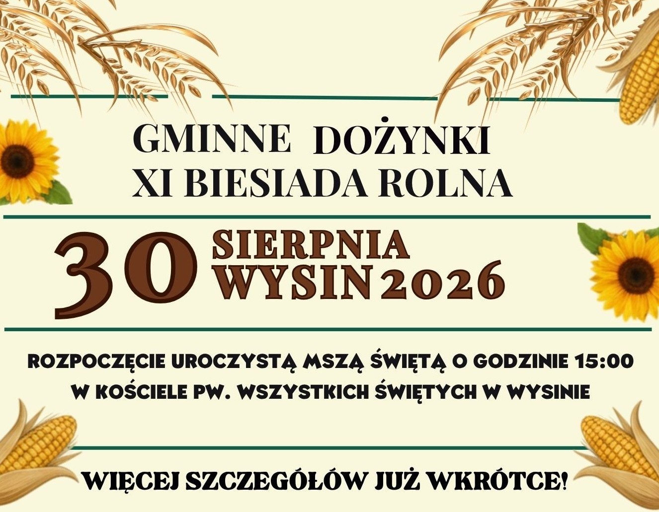 brown and white modern autumn harvest festival flyer 2
