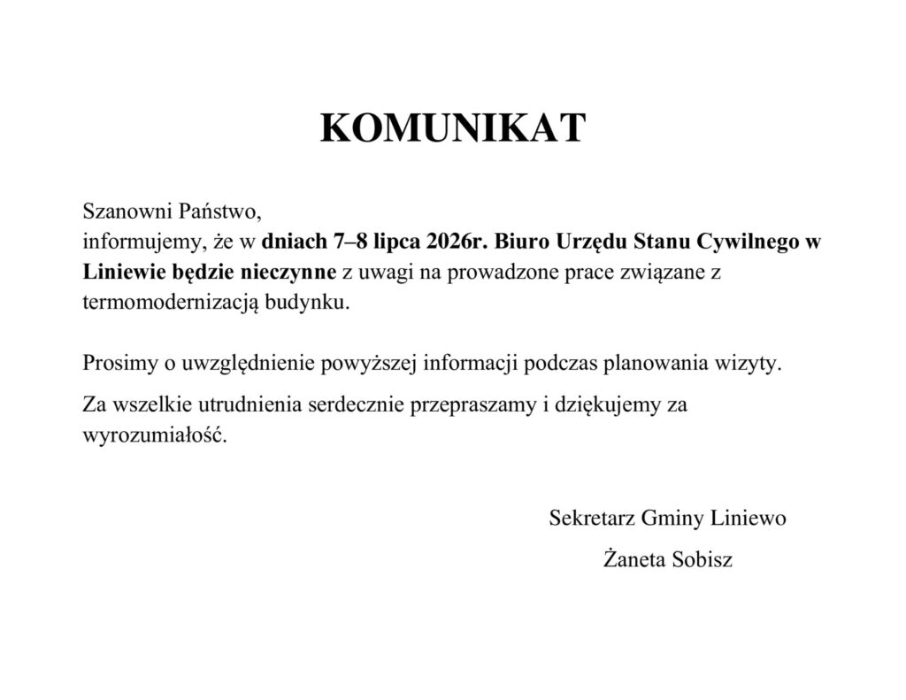 komunikat usc