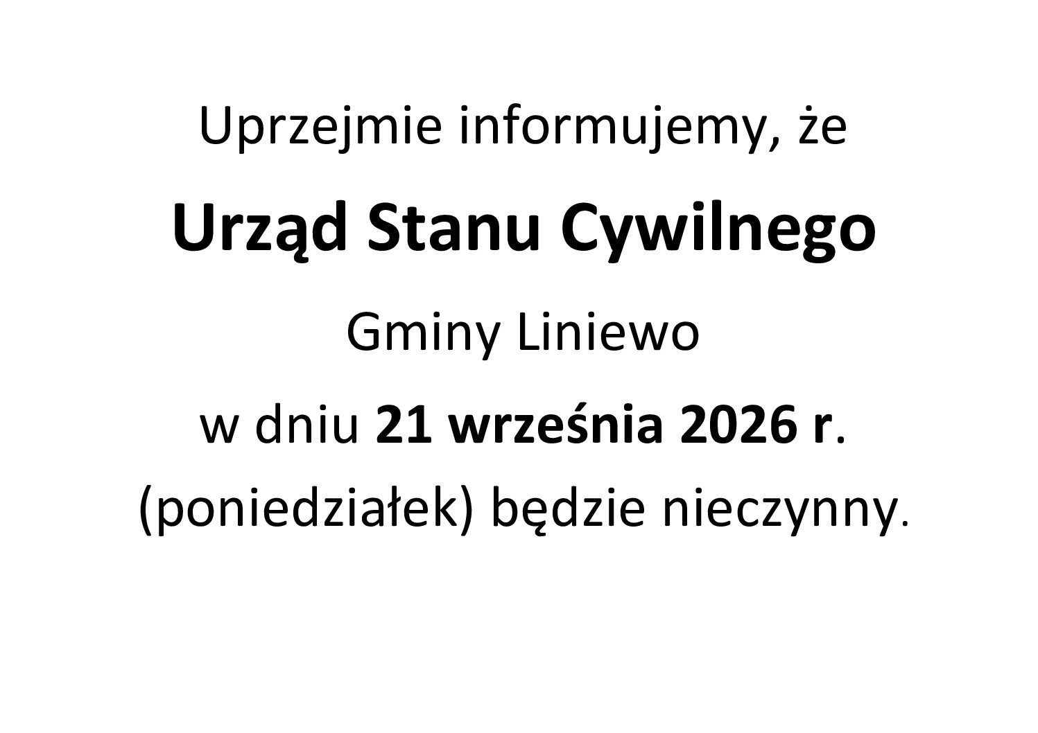 Nieczynny Urząd Stanu Cywilnego